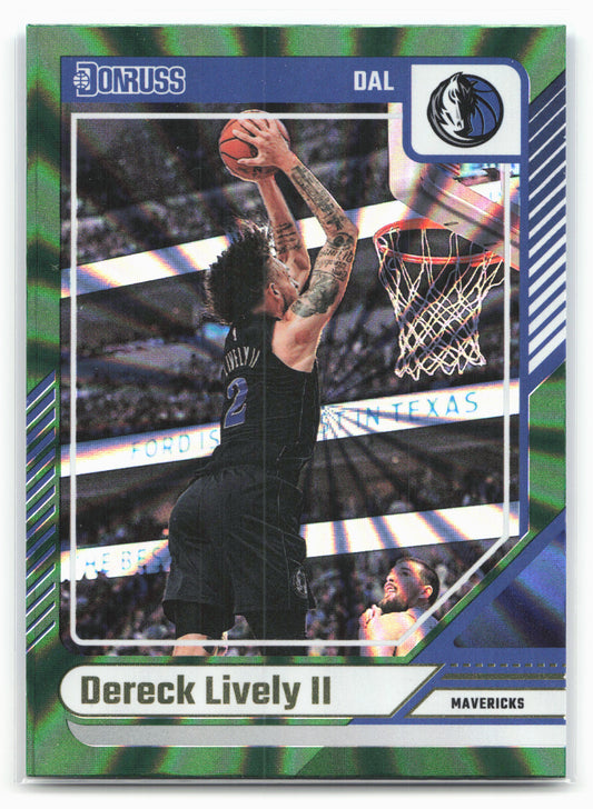 2024-25 Donruss #166 Dereck Lively II Holo Green Laser