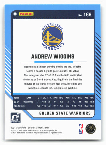 
2024-25 Donruss #169 Andrew Wiggins