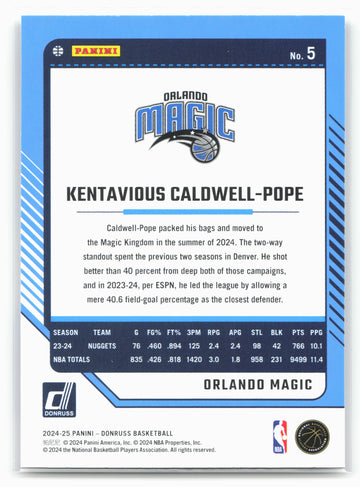 
2024-25 Donruss #5 Kentavious Caldwell-Pope