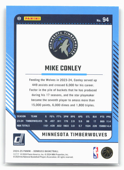 2024-25 Donruss #94 Mike Conley