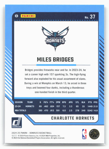 
2024-25 Donruss #37 Miles Bridges
