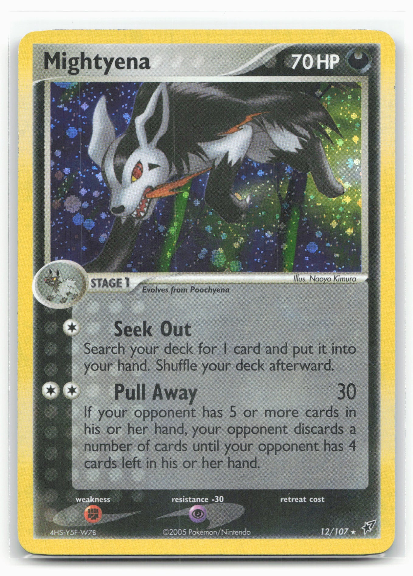 Deoxys #12/107 Mightyena Holo 18163