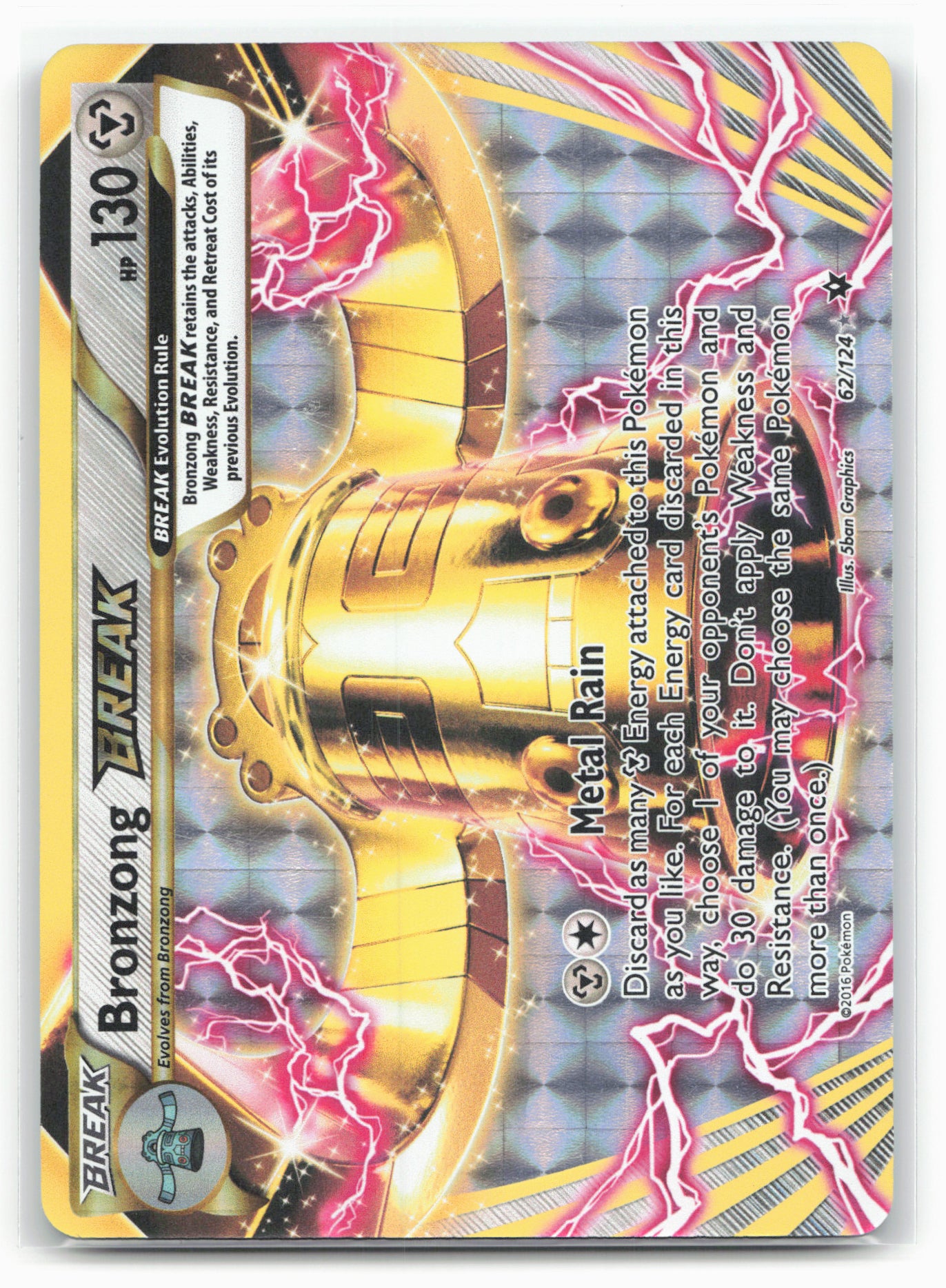 XY - Fates Collide #62/124 Bronzong BREAK Holo 18177