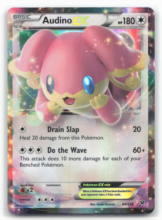XY - Fates Collide #84/124 Audino EX 18178 Holo