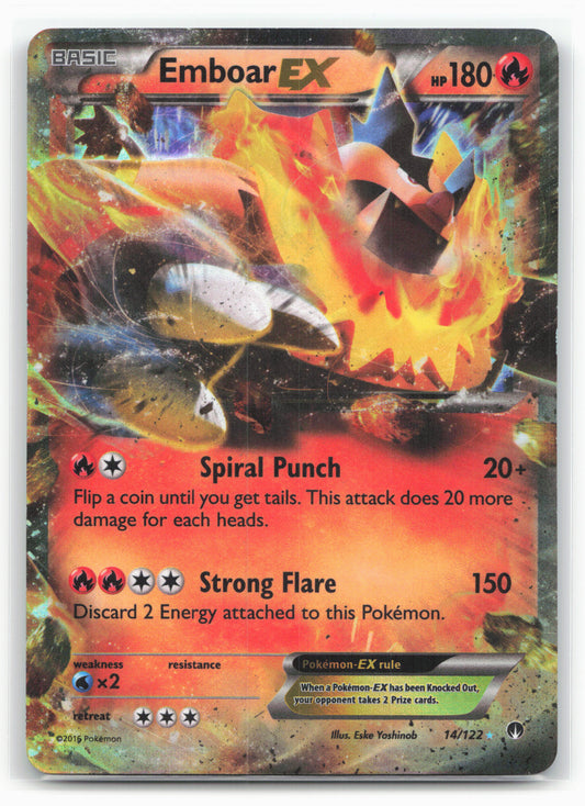 XY - BREAKpoint #14/122 Emboar EX Holo 18179