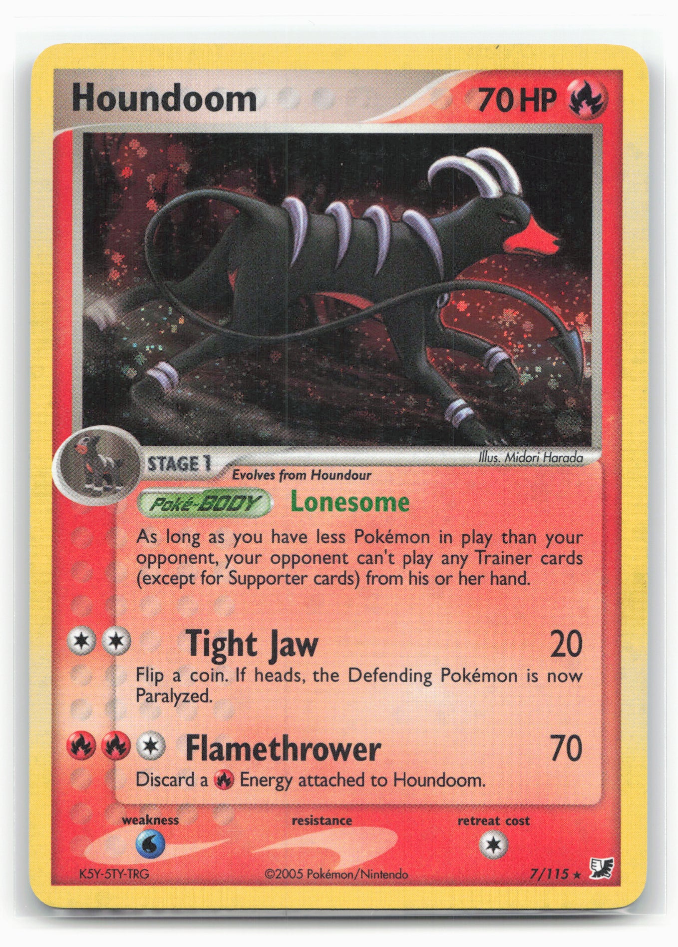 Unseen Forces #7/115 Houndoom Holo 18181