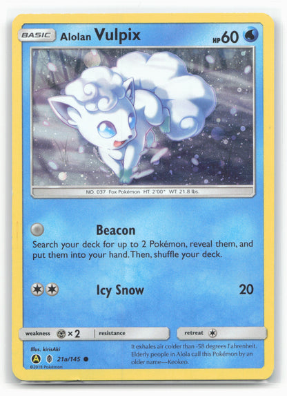 Alternate Art Promos #021a/145 Alolan Vulpix Holo 18184