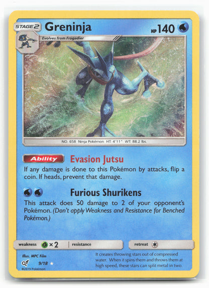 Detective Pikachu #9/18 Greninja Holo 18189