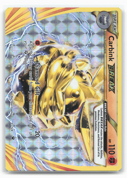 XY - Fates Collide #51/124 Carbink BREAK Holo 18200