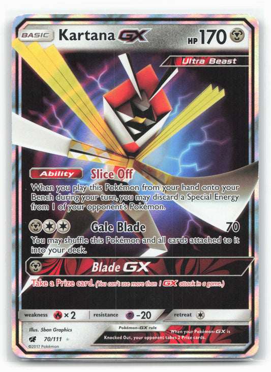 SM - Crimson Invasion #70/111 Kartana GX Holo 18202