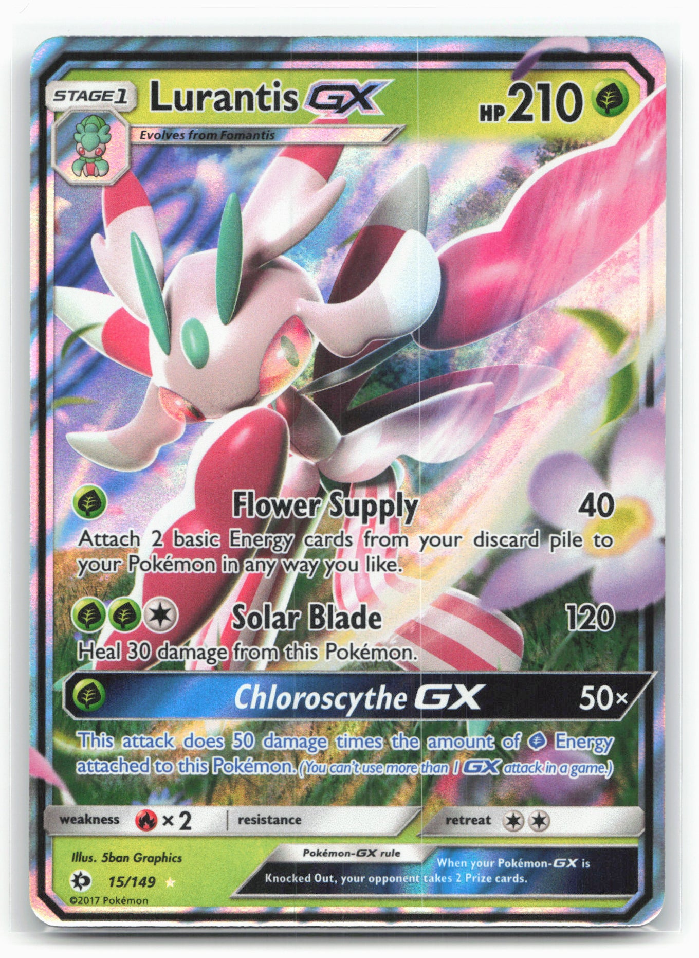 SM Base Set #15/149 Lurantis GX Holo 18204