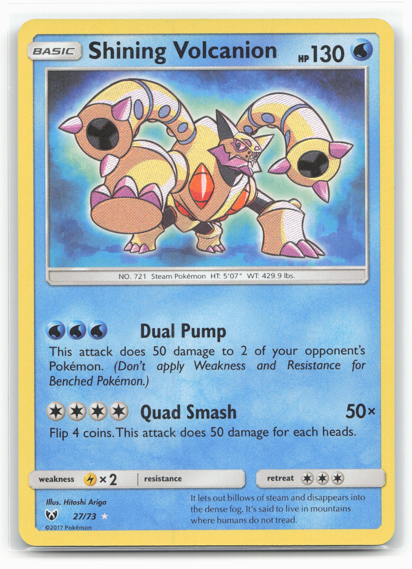Shining Legends #27/73 Shining Volcanion Holo 18208
