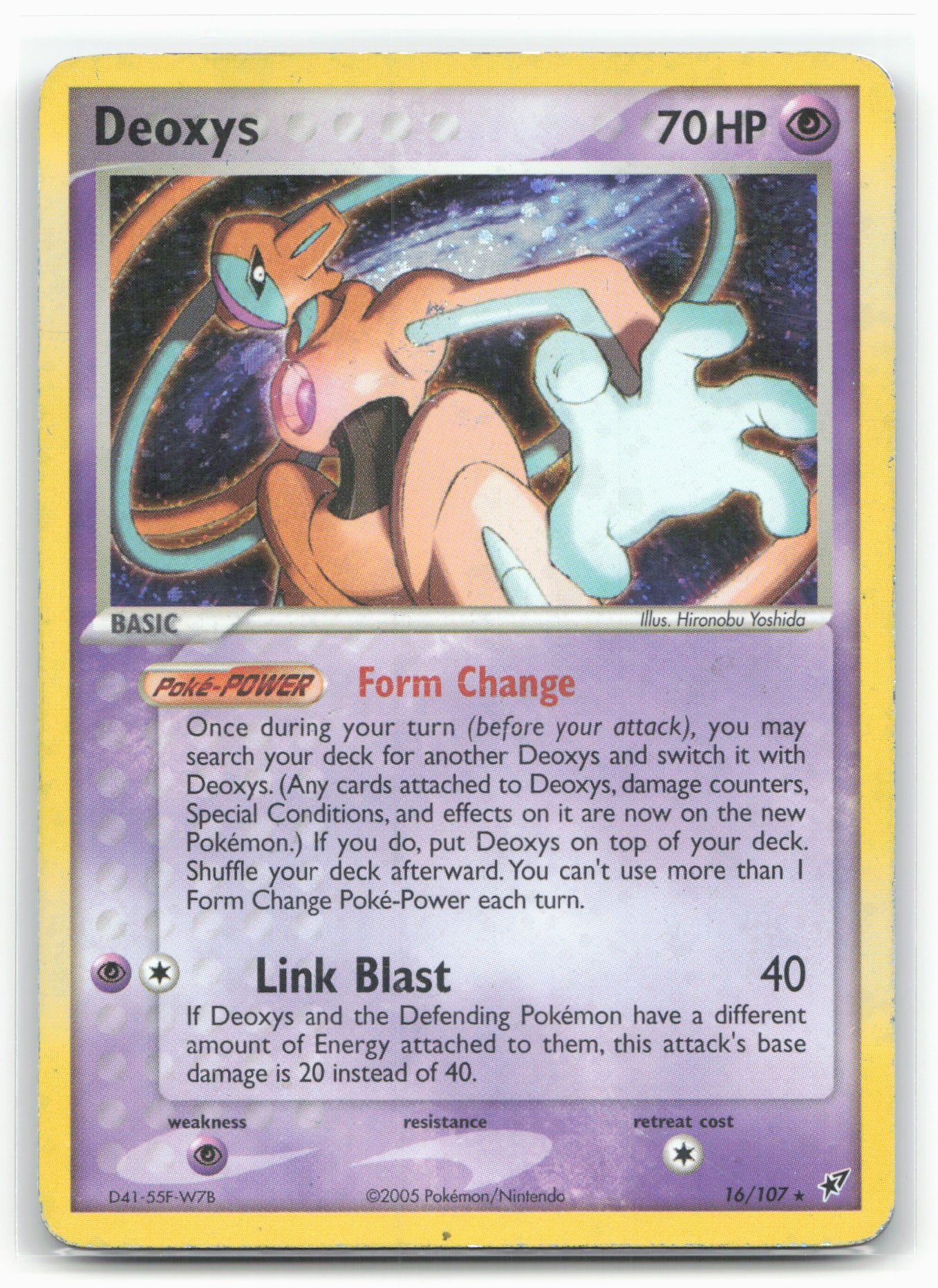 Deoxys #16/107 Deoxys (Normal Forme) Holo 18211