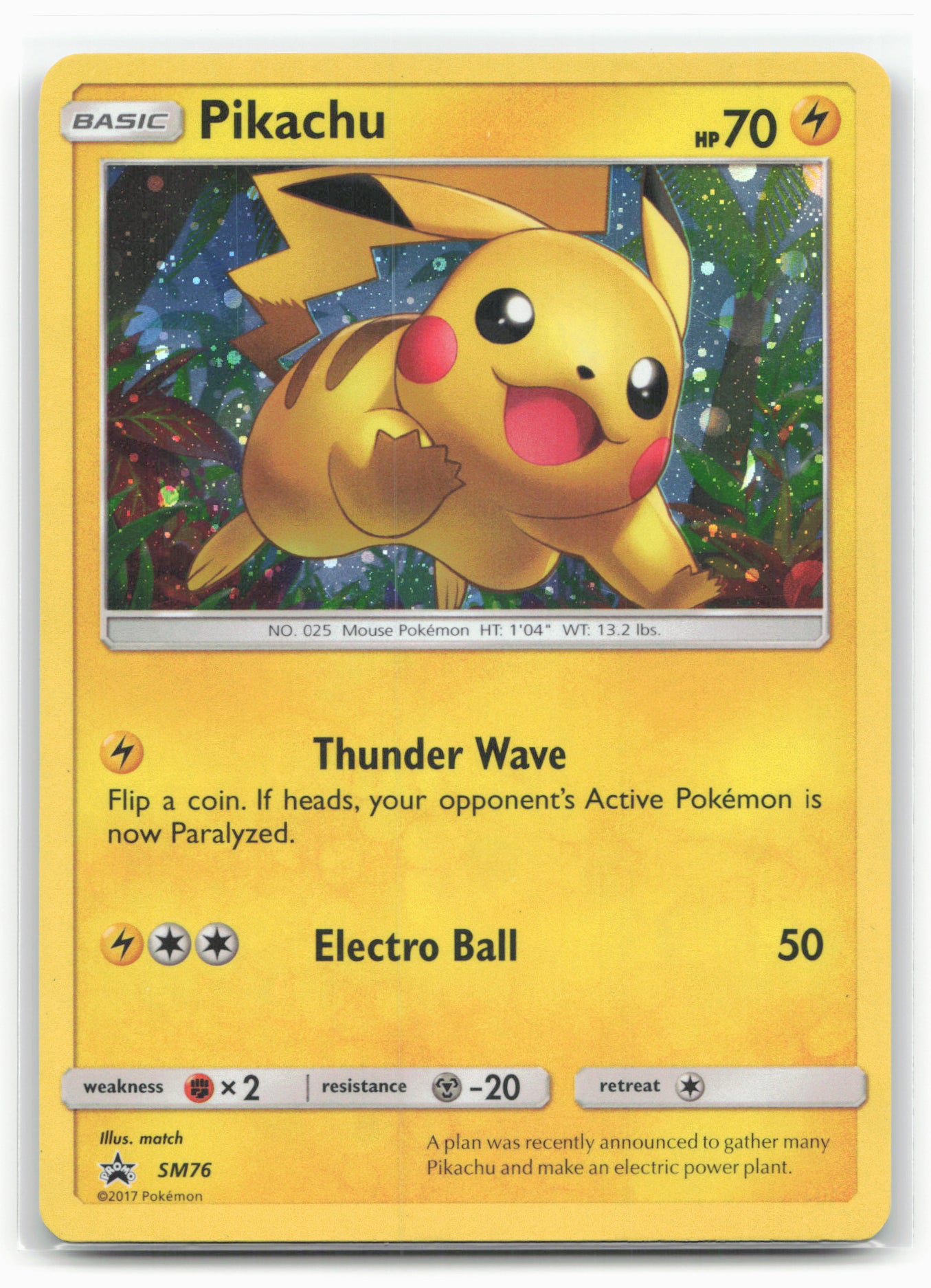 SM Promos #SM76 Pikachu Holo 18212