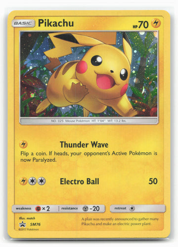 SM Promos #SM76 Pikachu Holo 18212