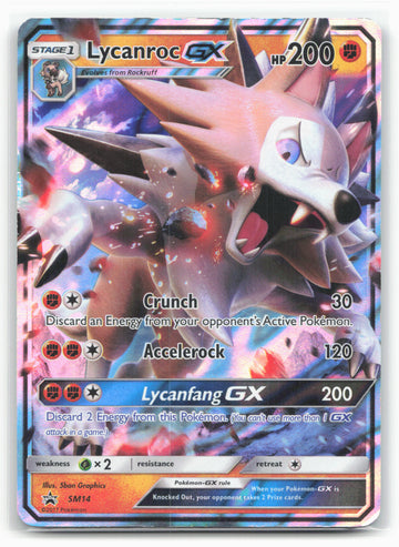 SM Promos #SM14 Lycanroc GX Holo 18214