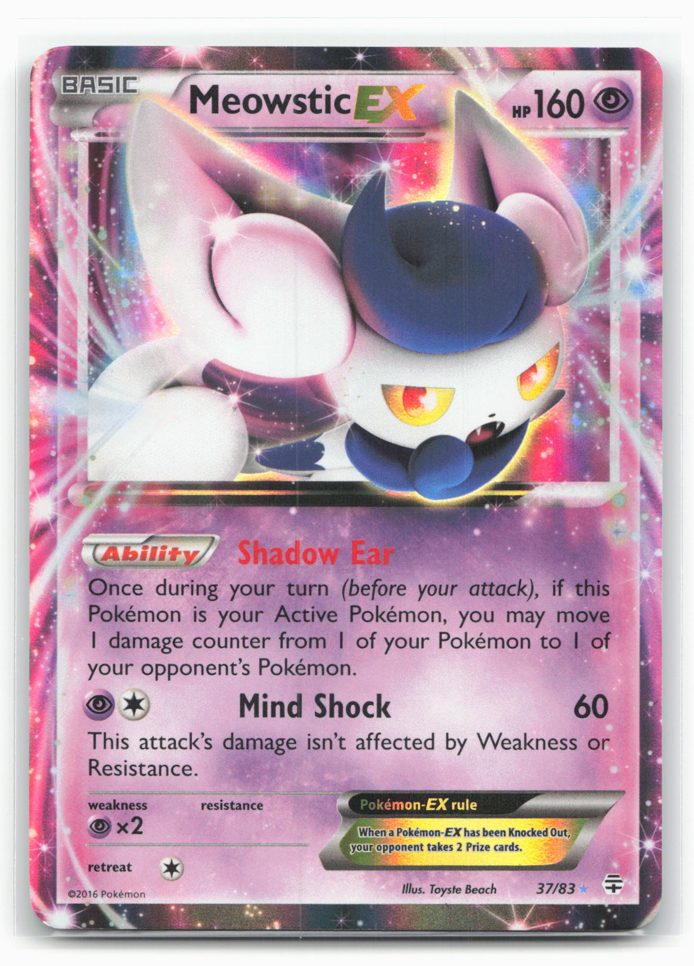 Generations #37/83 Meowstic EX 18225 Holo