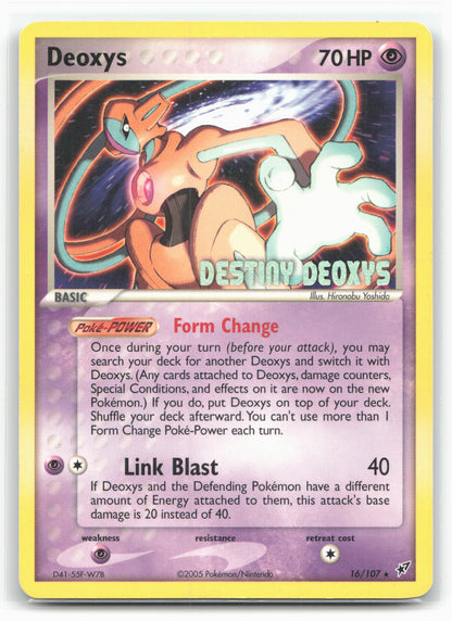 Miscellaneous Cards & Products #016/107 Deoxys (Normal Forme) 18226 Holo