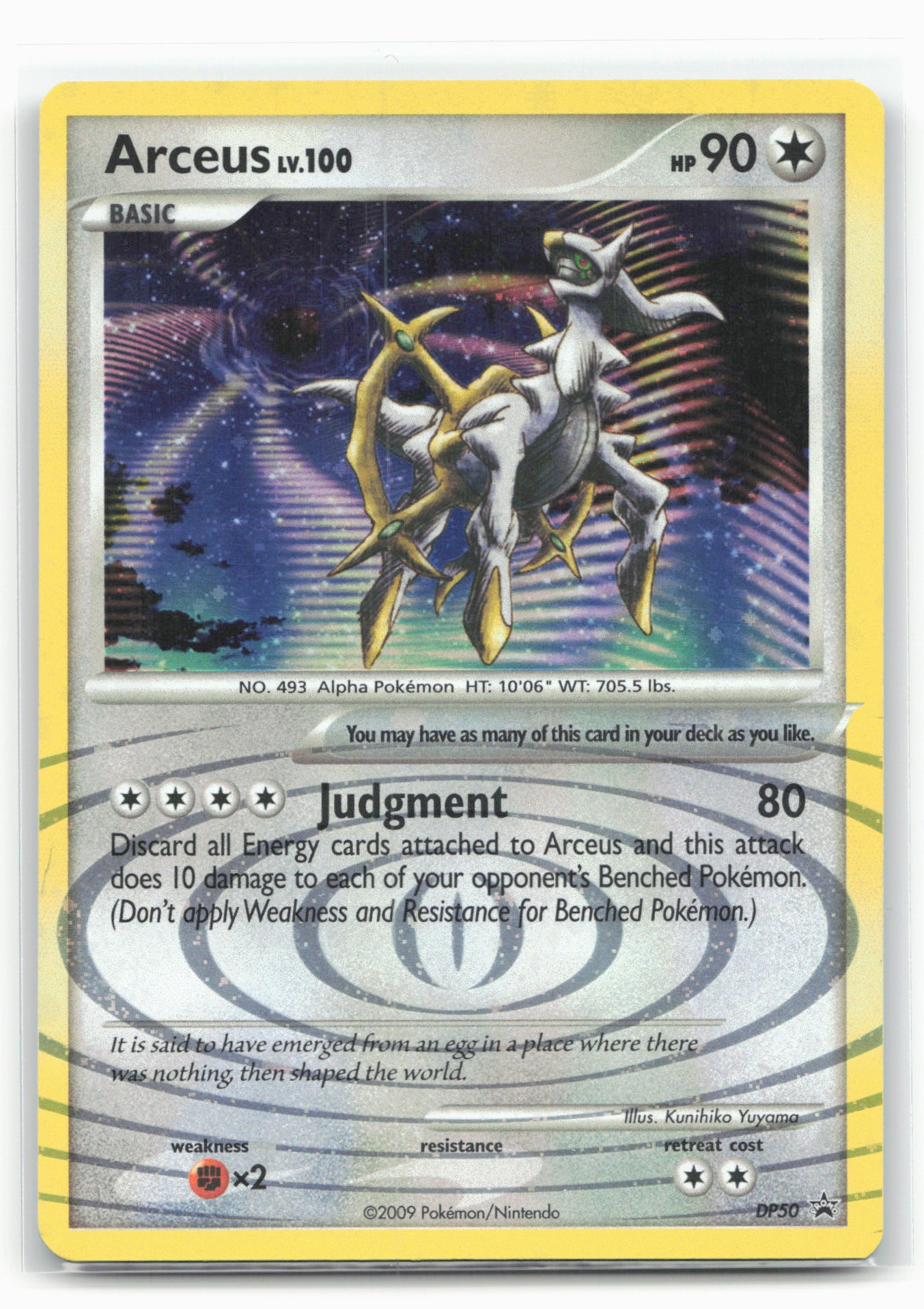 Diamond and Pearl Promos #DP50 Arceus 18233 Holo
