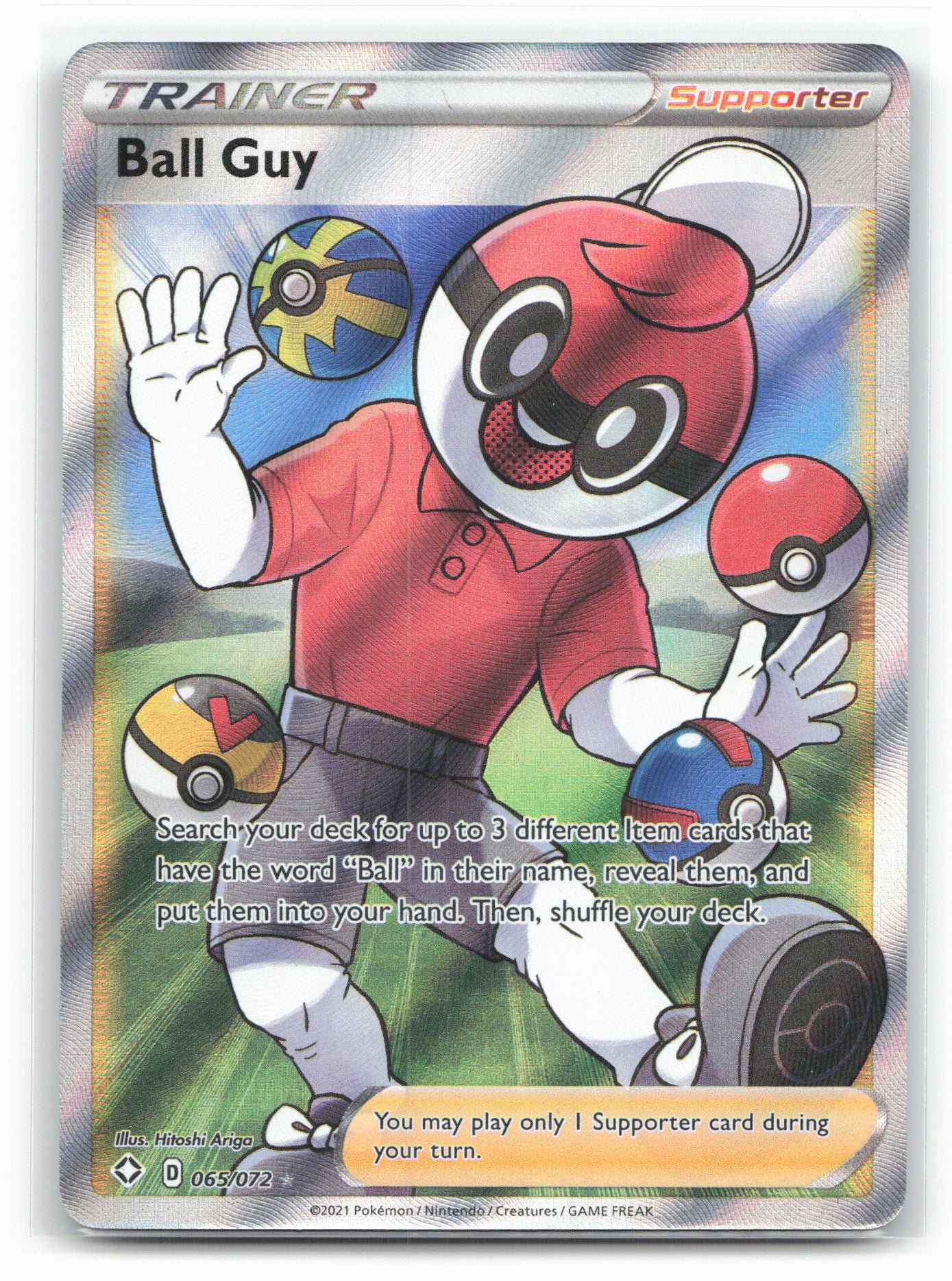 Shining Fates #065/072 Ball Guy (Full Art) 18241 Holo
