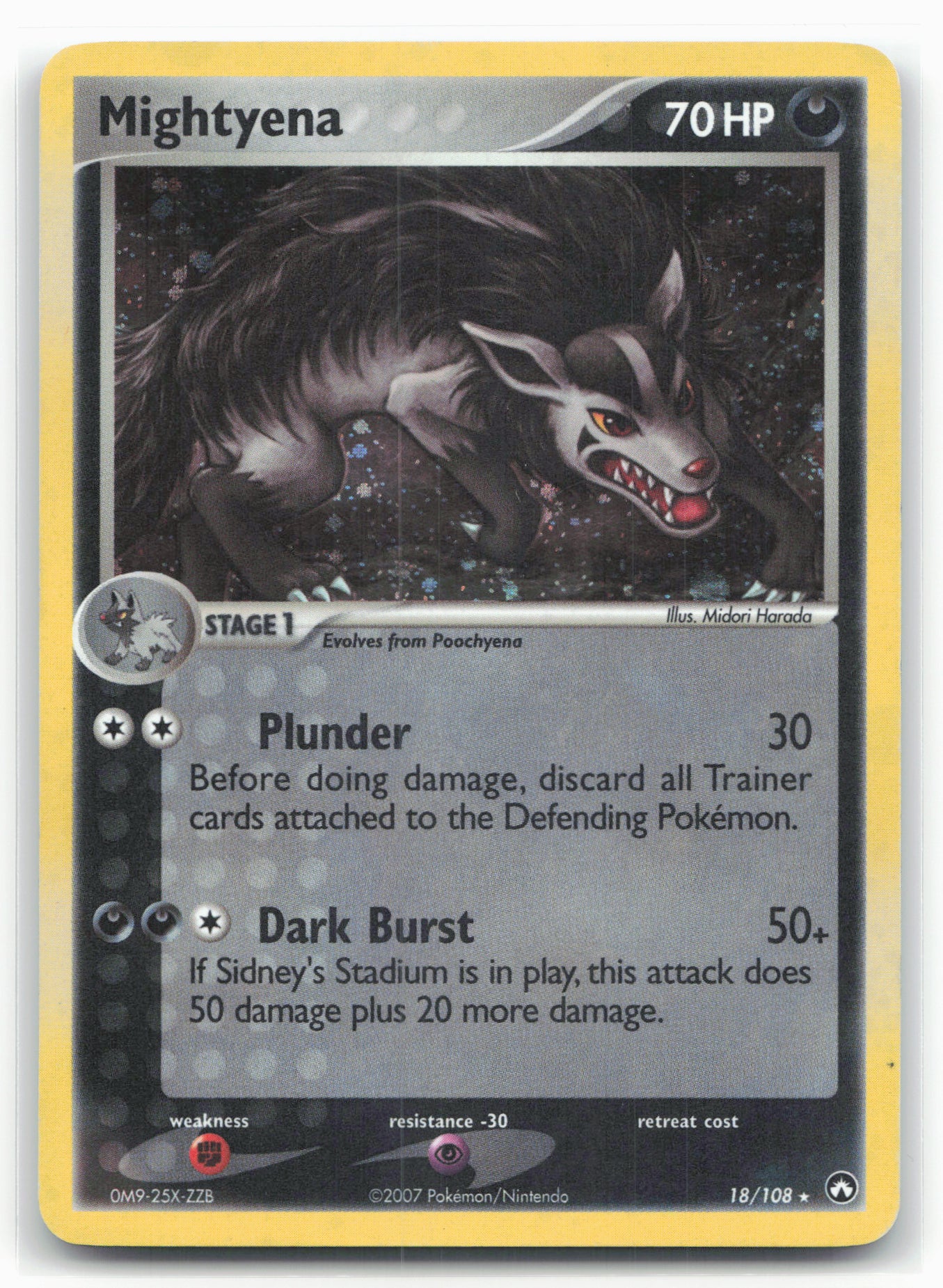 Power Keepers #18/108 Mightyena Holo 18242