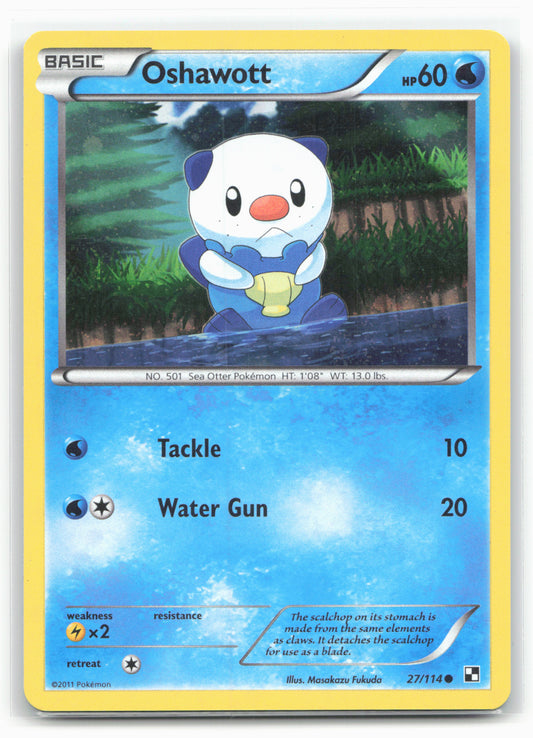 Black and White #27/114 Oshawott (27) 18244 Holo