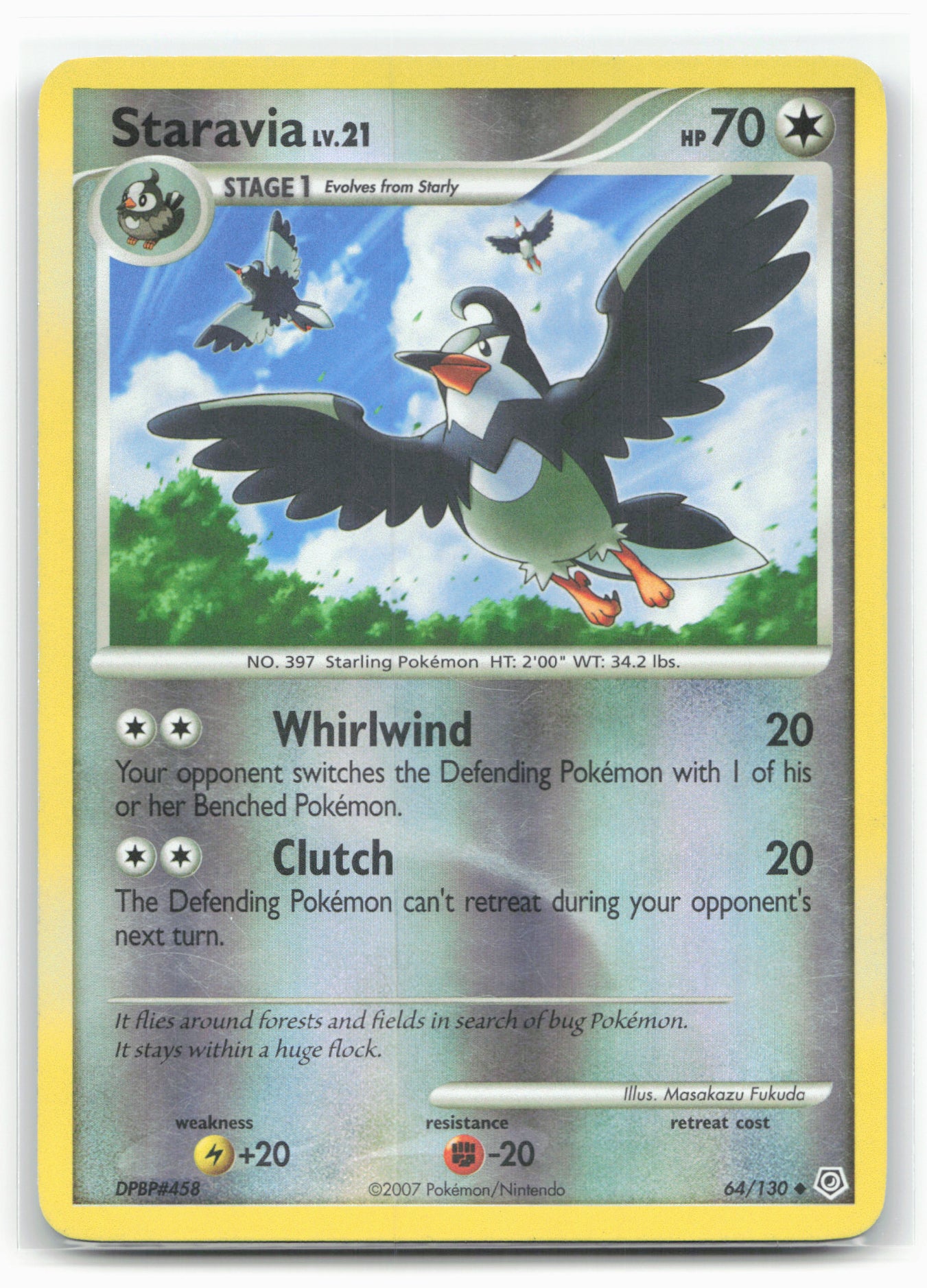 Diamond and Pearl #64/130 Staravia 18253 Holo