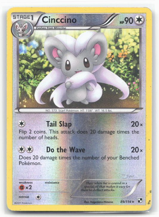 Black and White #89/114 Cinccino 18257 Holo