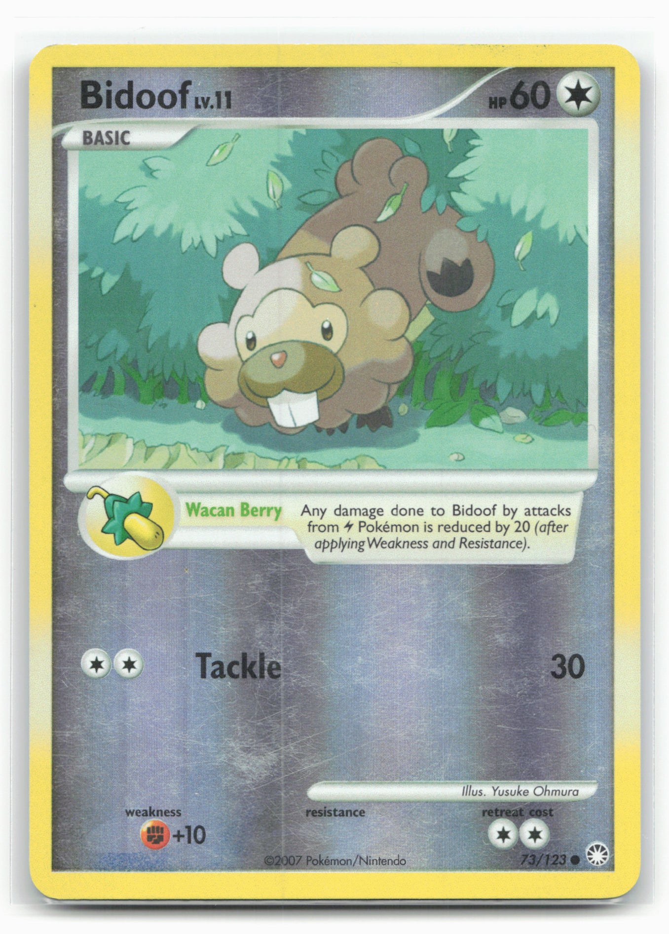 Mysterious Treasures #73/123 Bidoof 18263 Holo