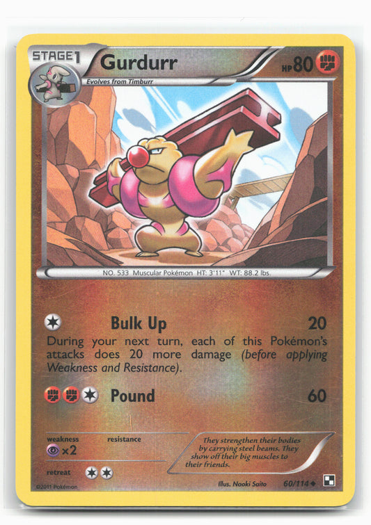 Black and White #60/114 Gurdurr 18267 Holo