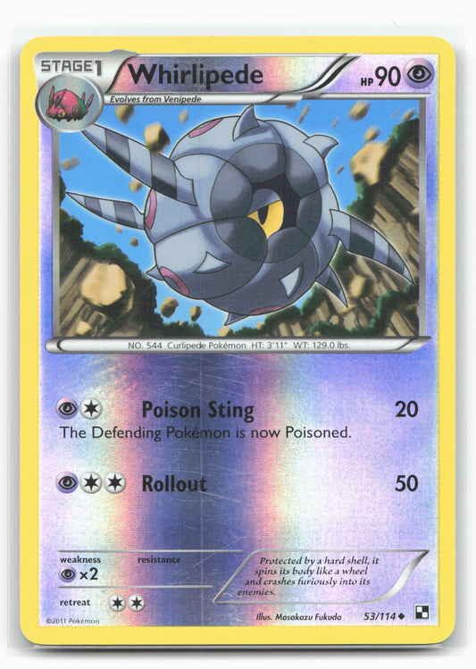 Black and White #53/114 Whirlipede 18268 Holo