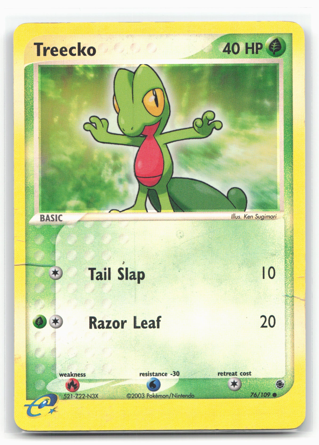 Ruby and Sapphire #76/109 Treecko Holo 18271