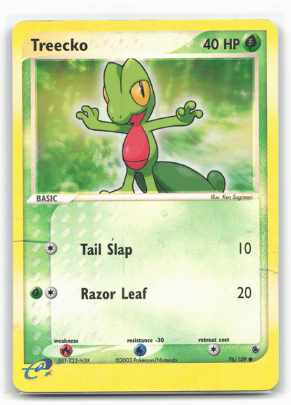 Ruby and Sapphire #76/109 Treecko Holo 18271