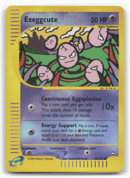 Aquapolis #077/147 Exeggcute (77) 18277 Holo