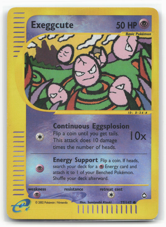 Aquapolis #077/147 Exeggcute (77) 18277 Holo