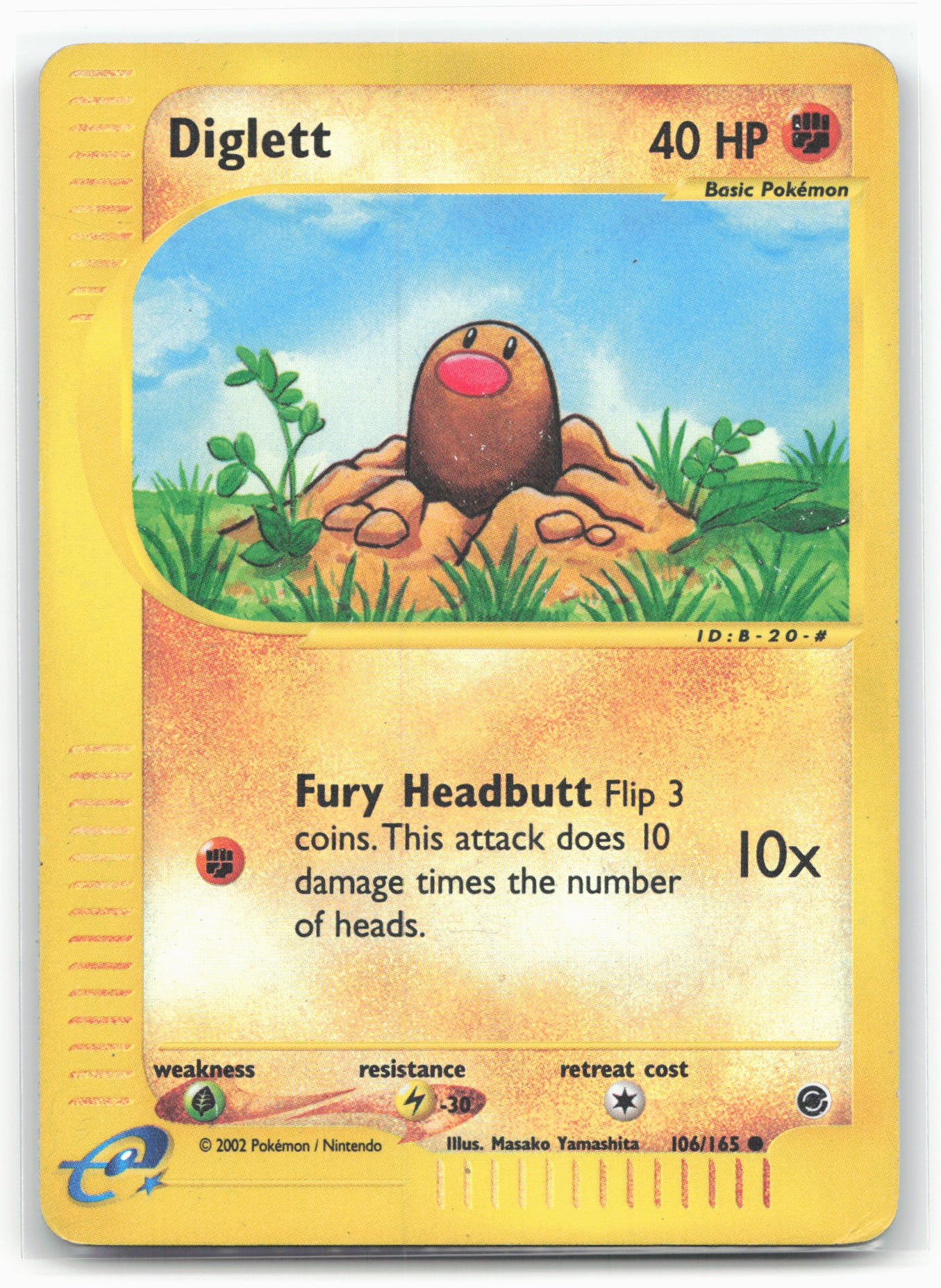 Expedition #106/165 Diglett 18280 Holo