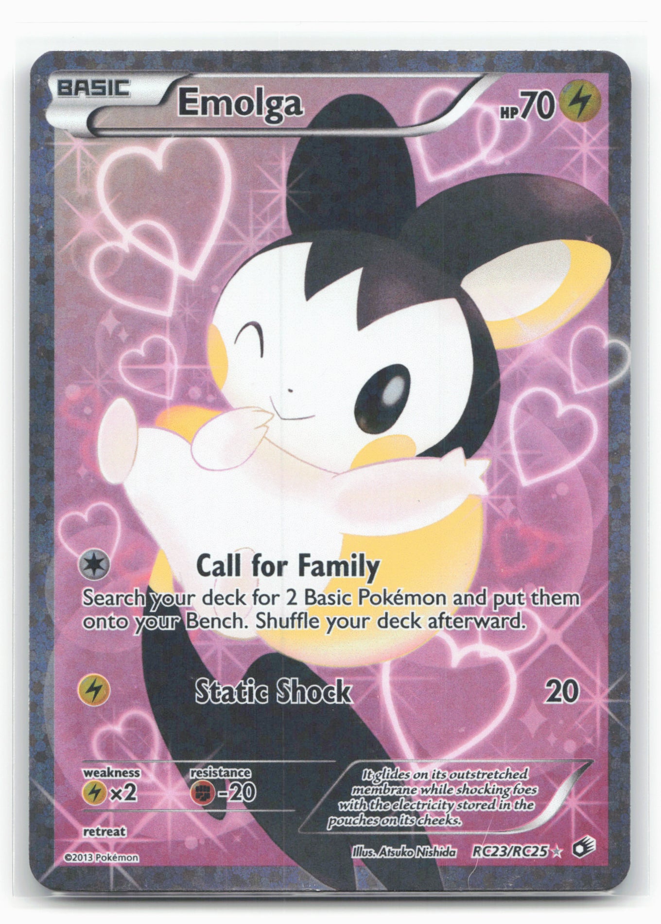 Legendary Treasures: Radiant Collection #RC23/RC25 Emolga (Full Art) 18282 Holo