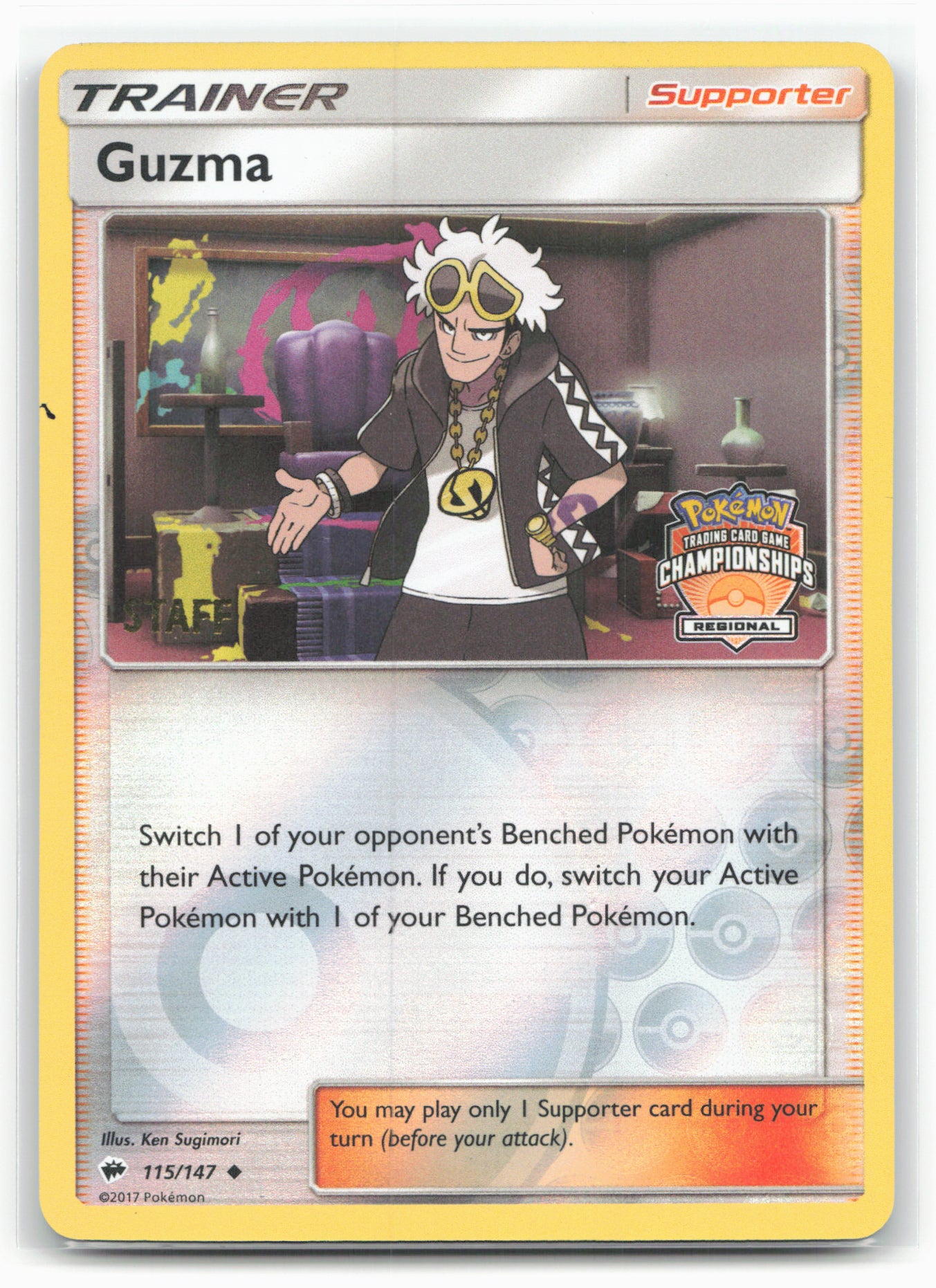 League & Championship Cards #115/147 Guzma Staff Holo 18286