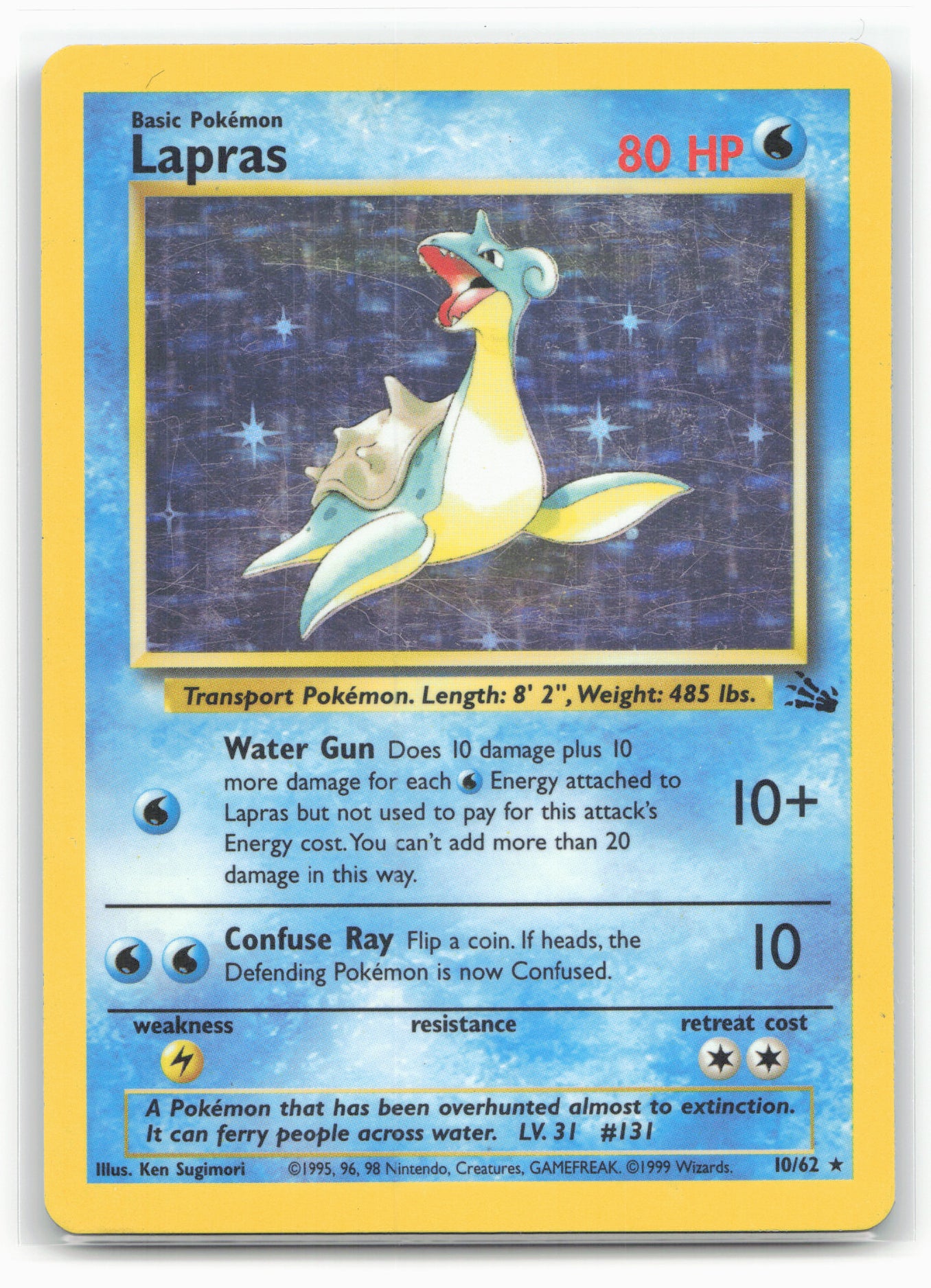 Fossil #10/62 Lapras (10) 18288 Holo