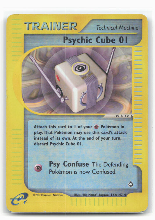Aquapolis #132/147 Psychic Cube 01 Holo 18295