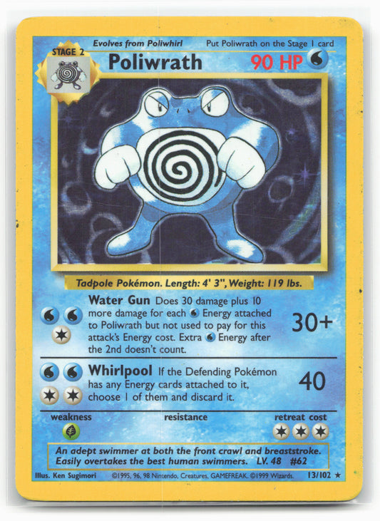 Base Set #013/102 Poliwrath Holo 18305
