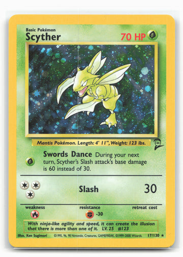 Base Set 2 #017/130 Scyther 18307 Holo