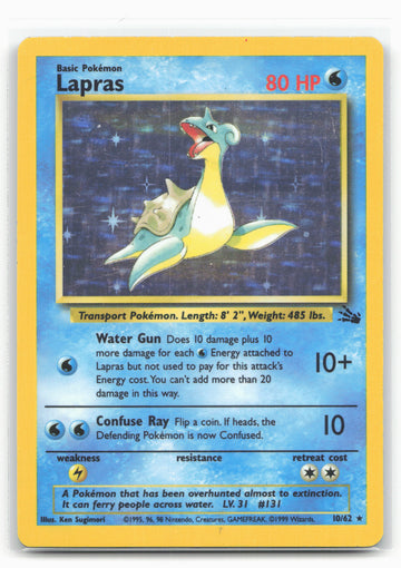 Fossil #10/62 Lapras (10) Holo 18309