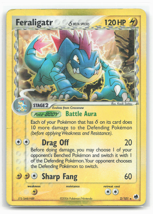 Dragon Frontiers #2/101 Feraligatr (Delta Species) 18312 Holo