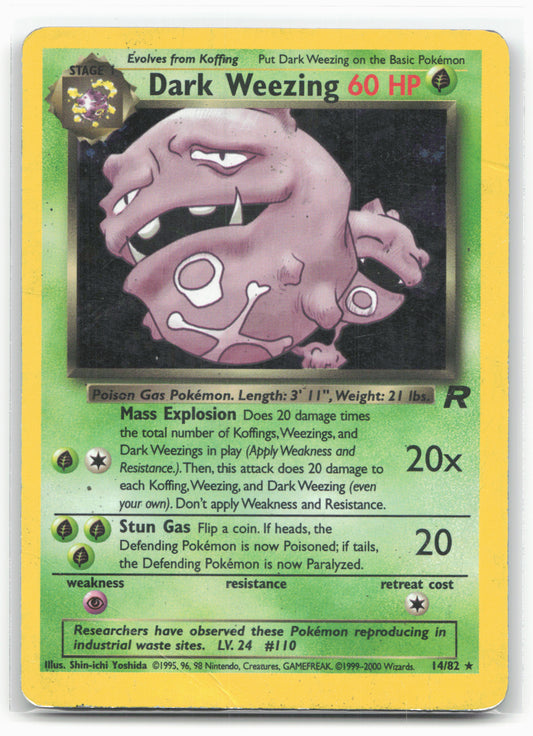 Team Rocket #31/82 Dark Weezing (31) Holo 18313