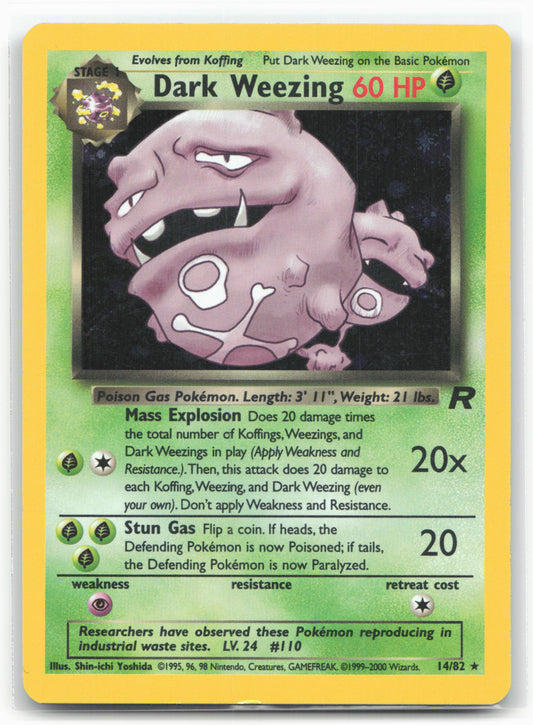 Team Rocket #31/82 Dark Weezing (31) Holo 18316
