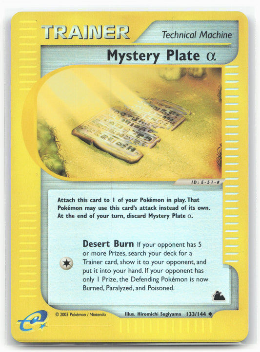 Skyridge #133/144 Mystery Plate Alpha 18322 Holo
