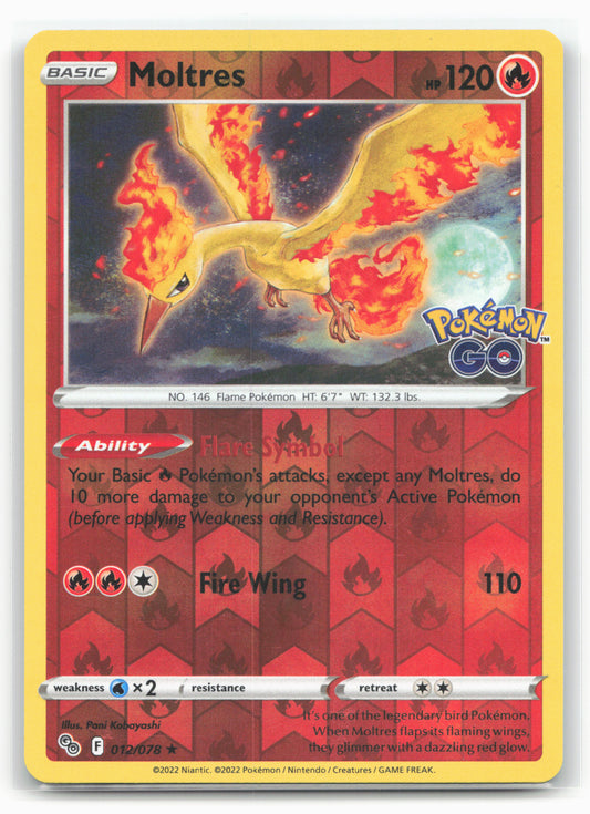 Pokemon GO #012/078 Moltres Holo 18335