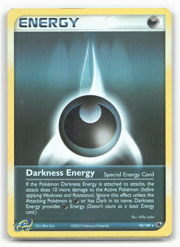 Ruby and Sapphire #93/109 Darkness Energy (Special) Holo 18350