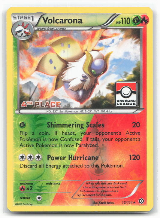 League & Championship Cards #015/114 Volcarona 4th Place Holo 18353
